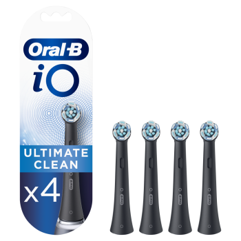 oral-b io testine di ricambio ultimate clean black 4 pezzi